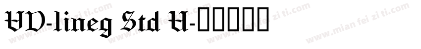 VD-lineg Std U字体转换
